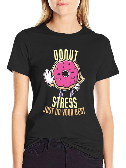 Donut Stress Graphic T-Shirt - Unisex Cotton Tee