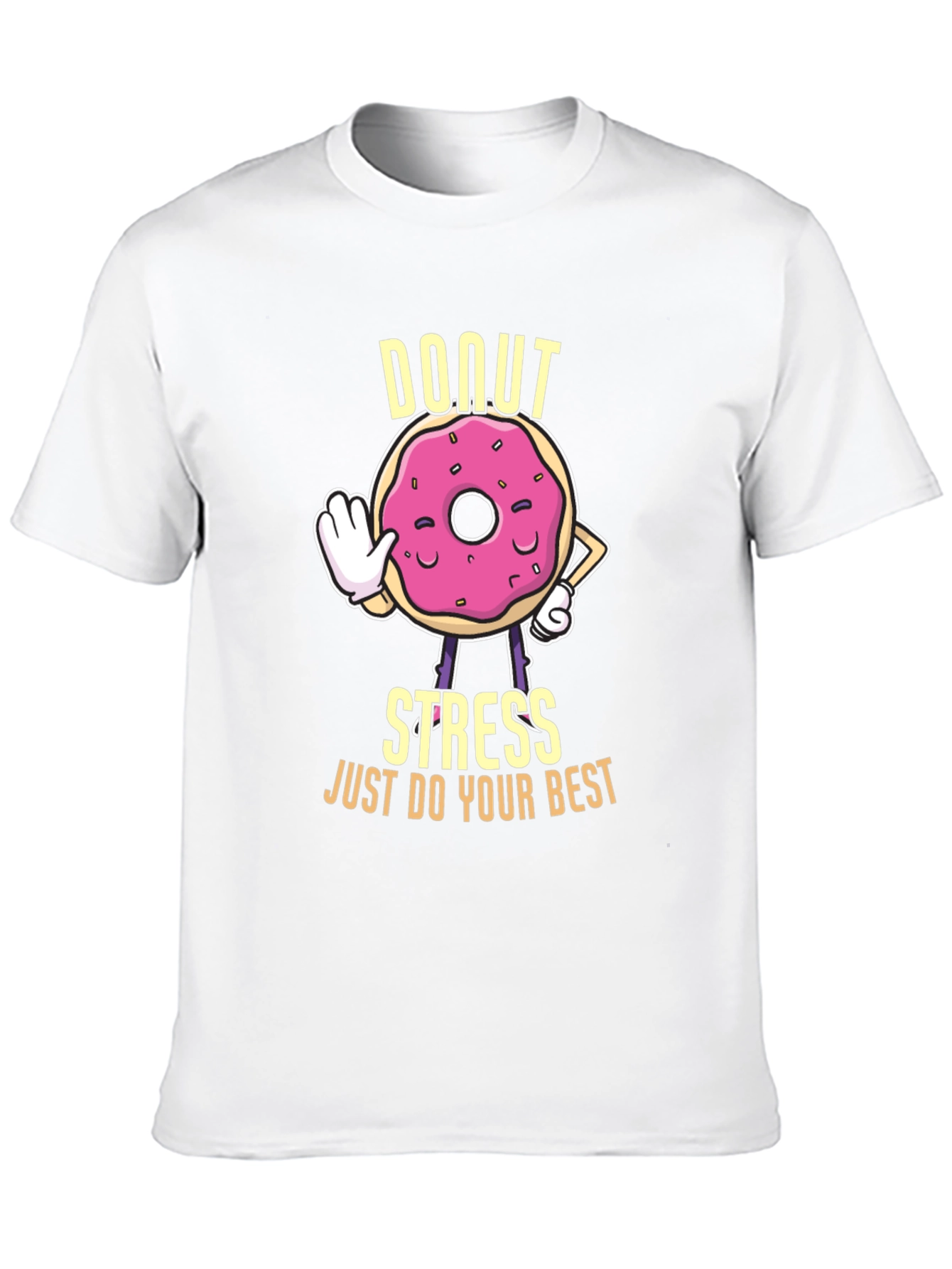 Donut Stress Graphic T-Shirt - Unisex Cotton Tee