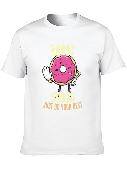 Donut Stress Graphic T-Shirt - Unisex Cotton Tee