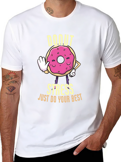 Donut Stress Graphic T-Shirt - Unisex Cotton Tee