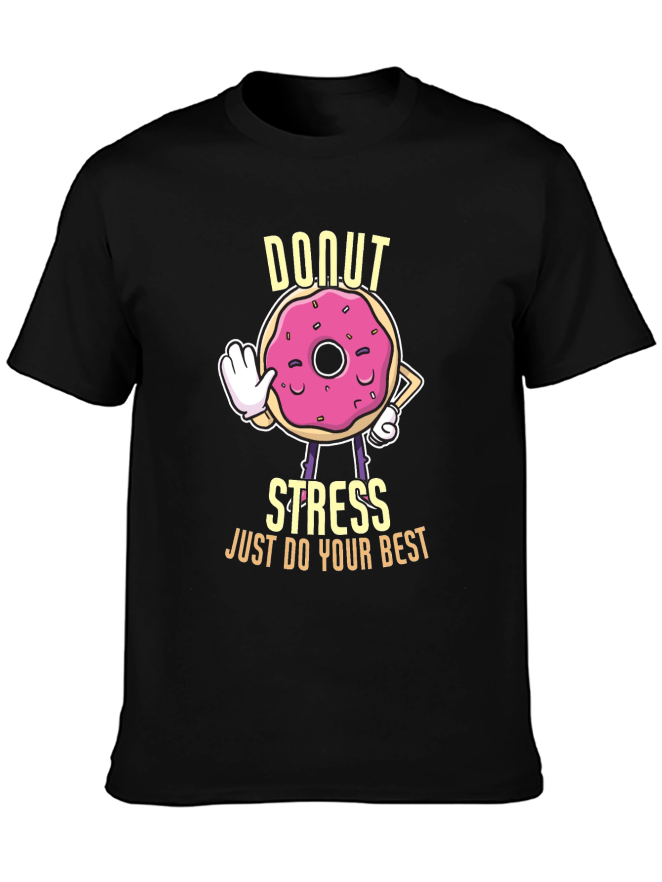 Donut Stress Graphic T-Shirt - Unisex Cotton Tee