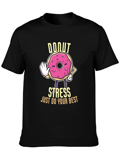 Donut Stress Graphic T-Shirt - Unisex Cotton Tee