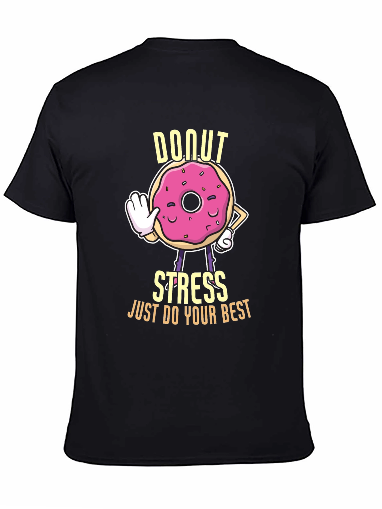 Donut Stress Graphic T-Shirt - Unisex Cotton Tee