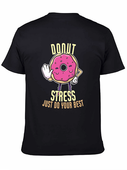 Donut Stress Graphic T-Shirt - Unisex Cotton Tee