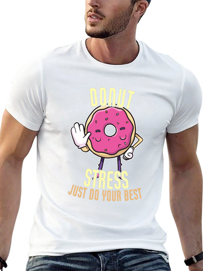 Donut Stress Graphic T-Shirt - Unisex Cotton Tee