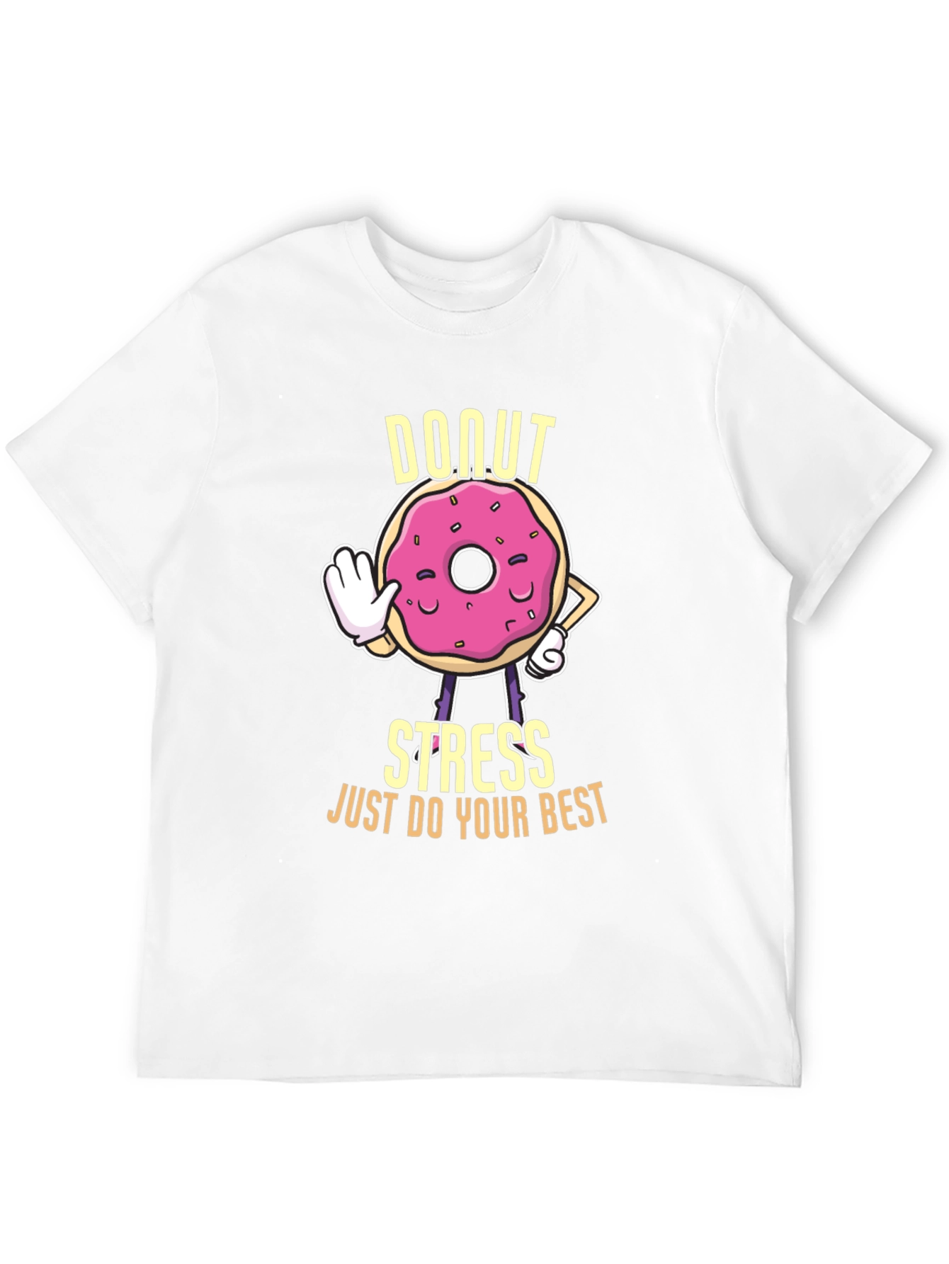 Donut Stress Graphic T-Shirt - Unisex Cotton Tee