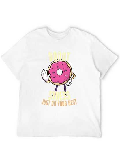 Donut Stress Graphic T-Shirt - Unisex Cotton Tee