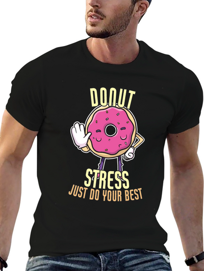 Donut Stress Graphic T-Shirt - Unisex Cotton Tee