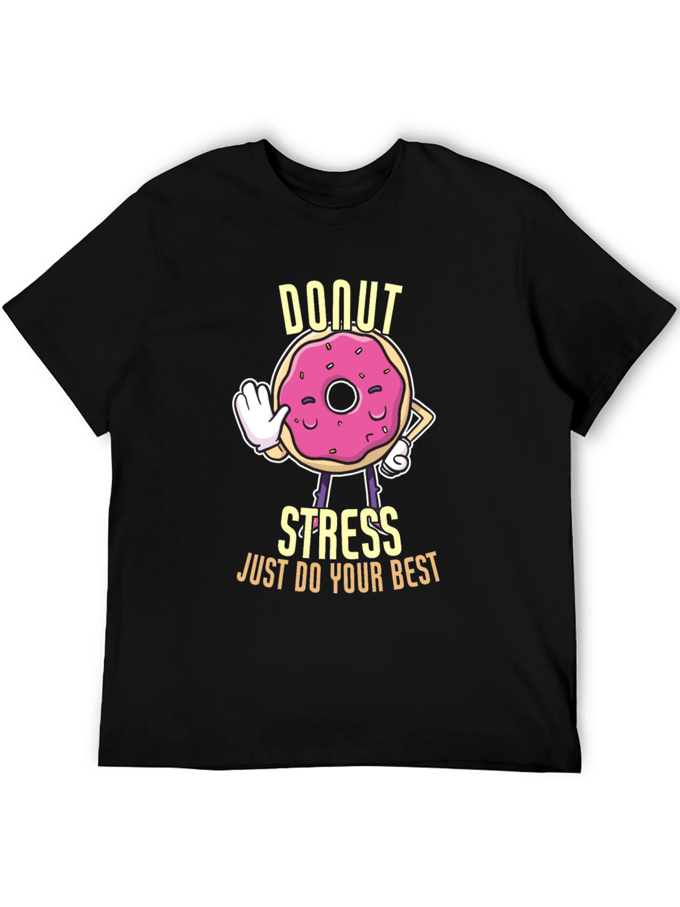 Donut Stress Graphic T-Shirt - Unisex Cotton Tee