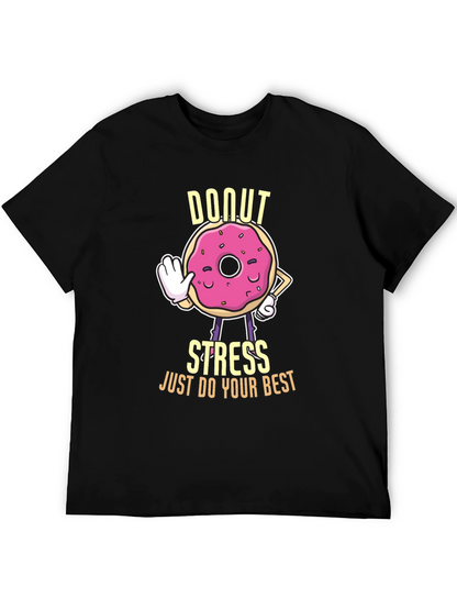 Donut Stress Graphic T-Shirt - Unisex Cotton Tee