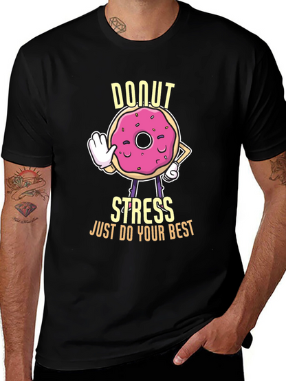 Donut Stress Graphic T-Shirt - Unisex Cotton Tee