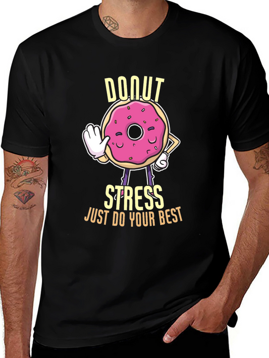 Donut Stress Graphic T-Shirt - Unisex Cotton Tee