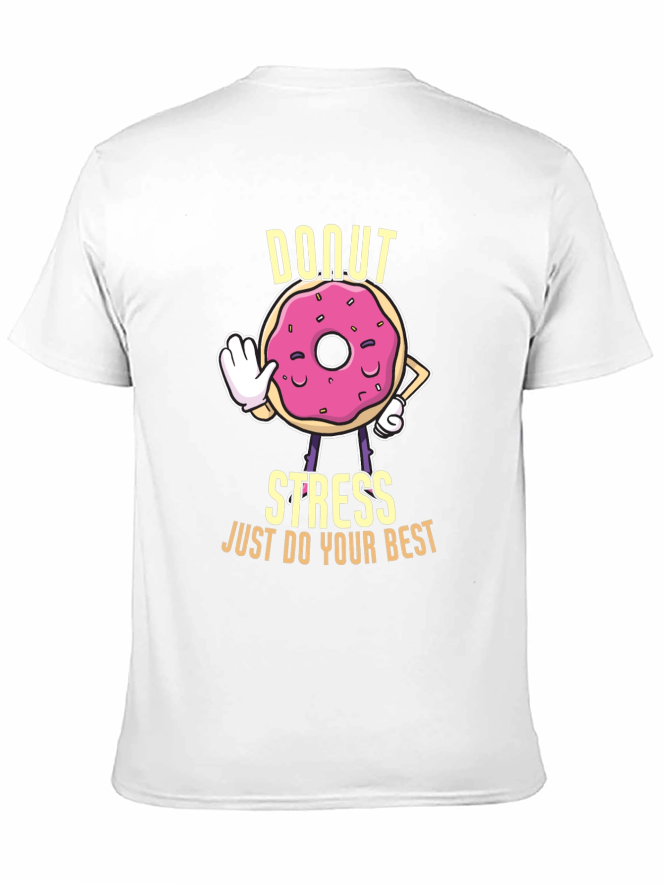 Donut Stress Graphic T-Shirt - Unisex Cotton Tee