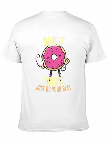 Donut Stress Graphic T-Shirt - Unisex Cotton Tee