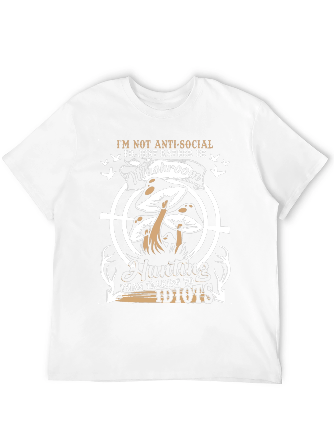 Mushroom Hunting Graphic T-Shirt - Anti-Social Tee