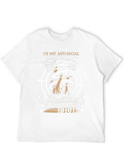 Mushroom Hunting Graphic T-Shirt - Anti-Social Tee