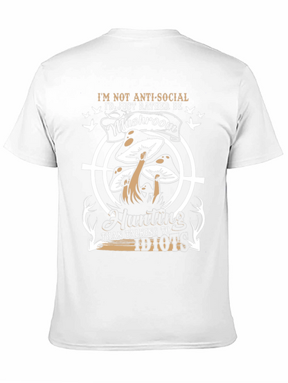 Mushroom Hunting Graphic T-Shirt - Anti-Social Tee