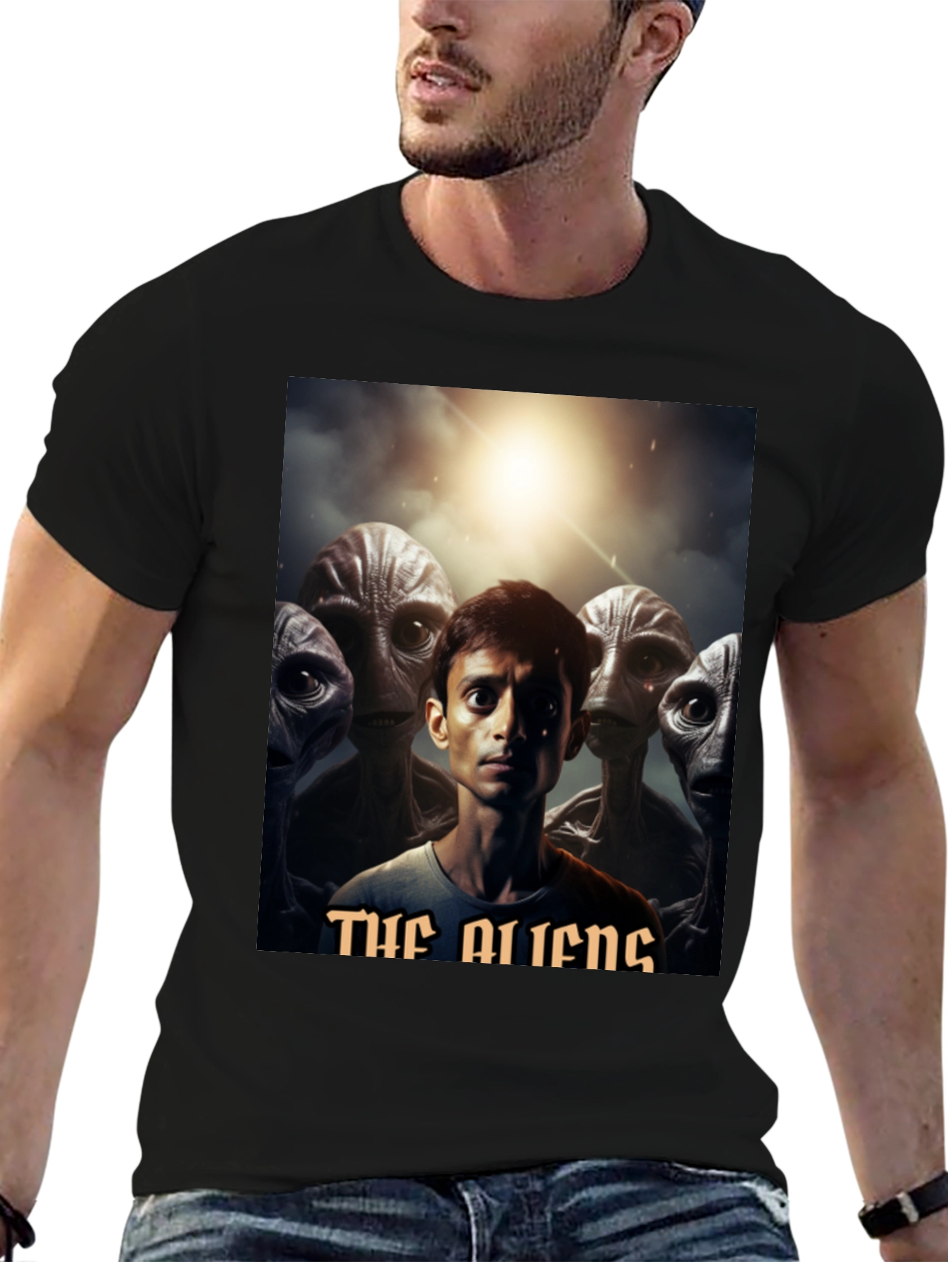 The Aliens Graphic T-Shirt - Black