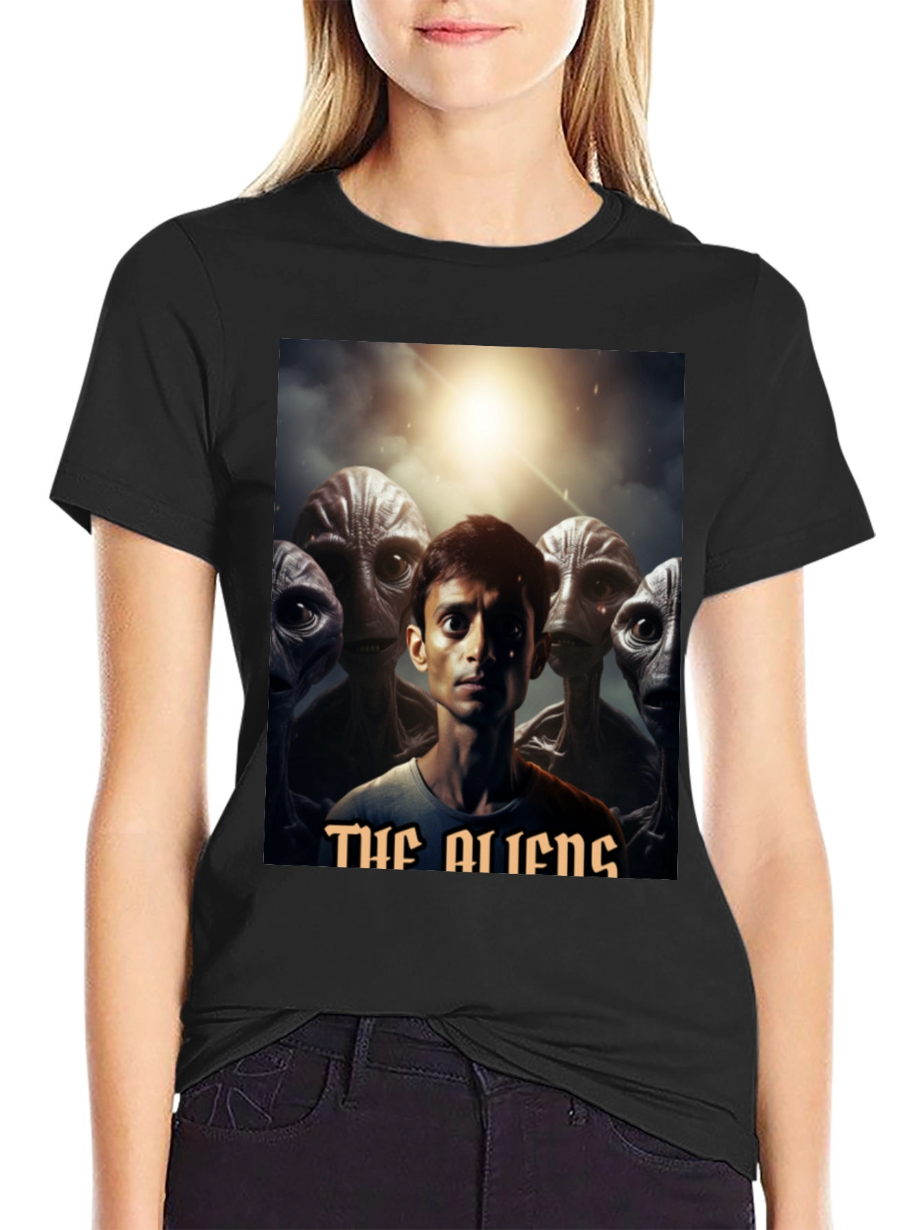 The Aliens Graphic T-Shirt - Black