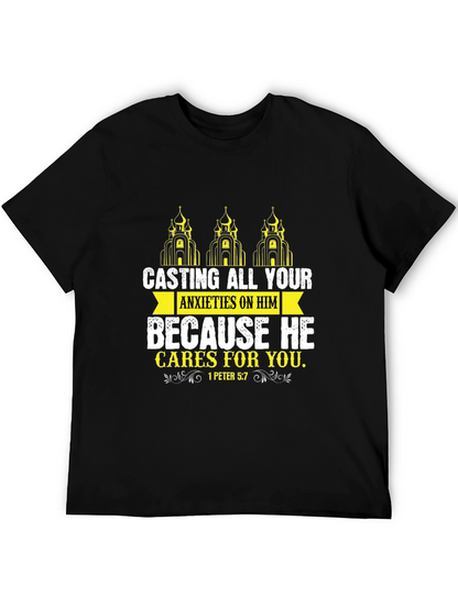 Faith-Based Graphic Tee - Casting All Your Anxieties