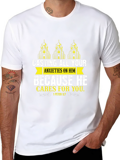 Faith-Based Graphic Tee - Casting All Your Anxieties