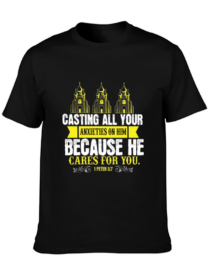 Faith-Based Graphic Tee - Casting All Your Anxieties