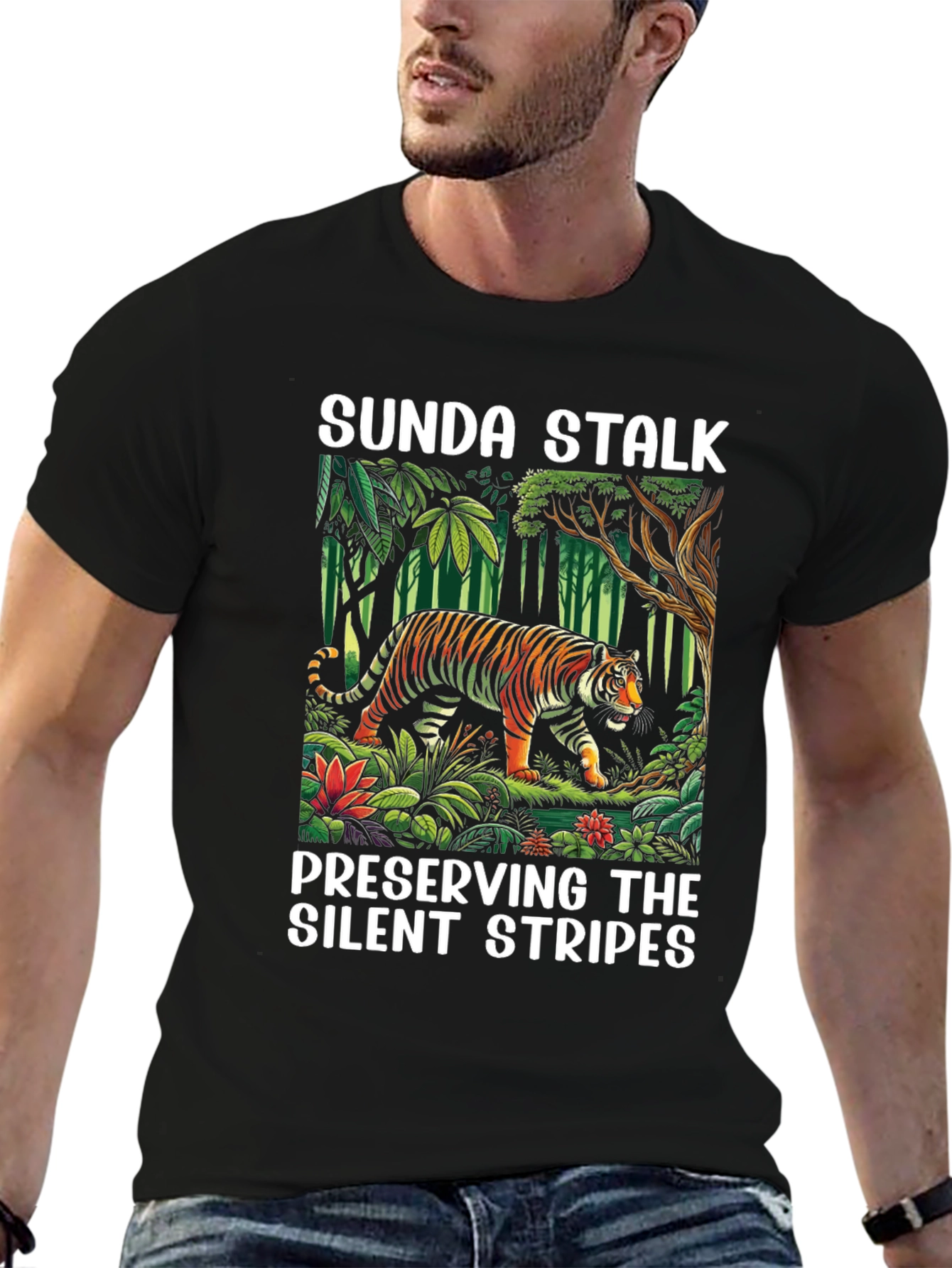 Sunda Stalk Tiger Graphic T-Shirt