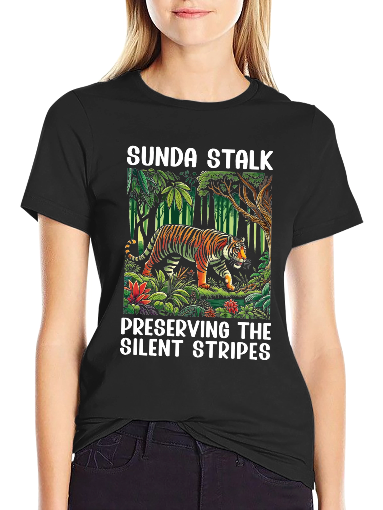 Sunda Stalk Tiger Graphic T-Shirt