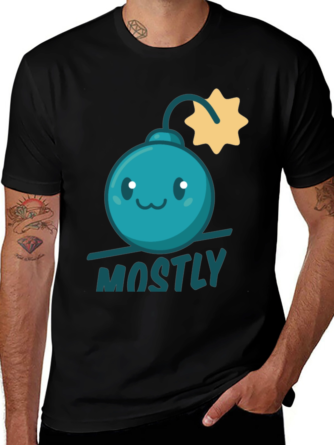 Mostly Harmless Bomb Graphic Tee - Fun Casual Style