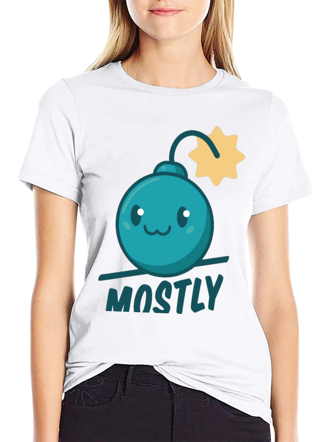Mostly Harmless Bomb Graphic Tee - Fun Casual Style