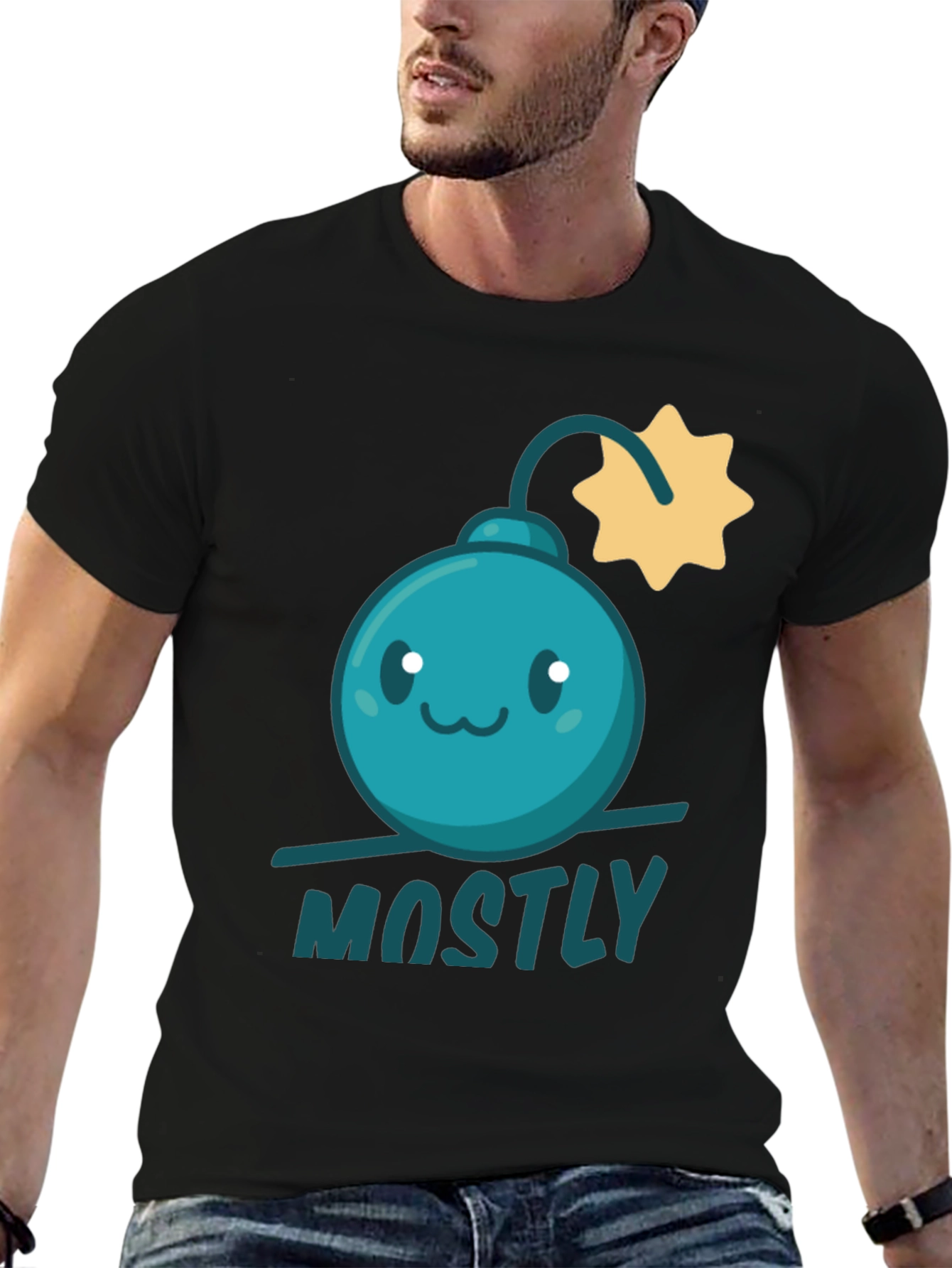 Mostly Harmless Bomb Graphic Tee - Fun Casual Style