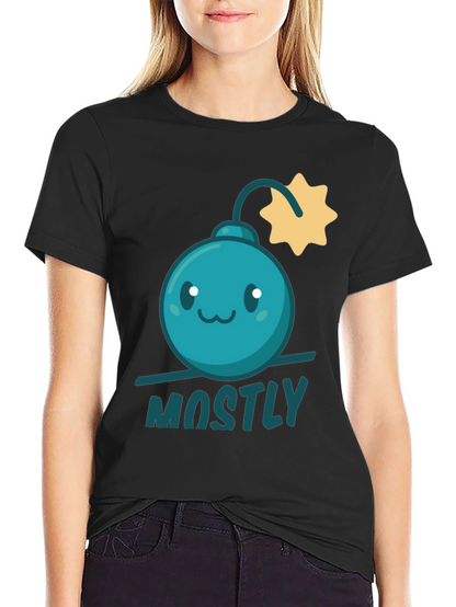 Mostly Harmless Bomb Graphic Tee - Fun Casual Style