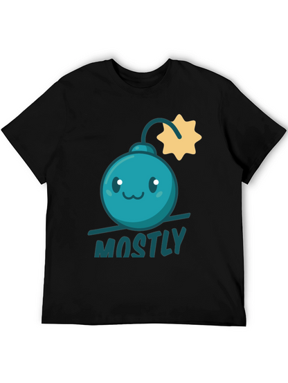 Mostly Harmless Bomb Graphic Tee - Fun Casual Style