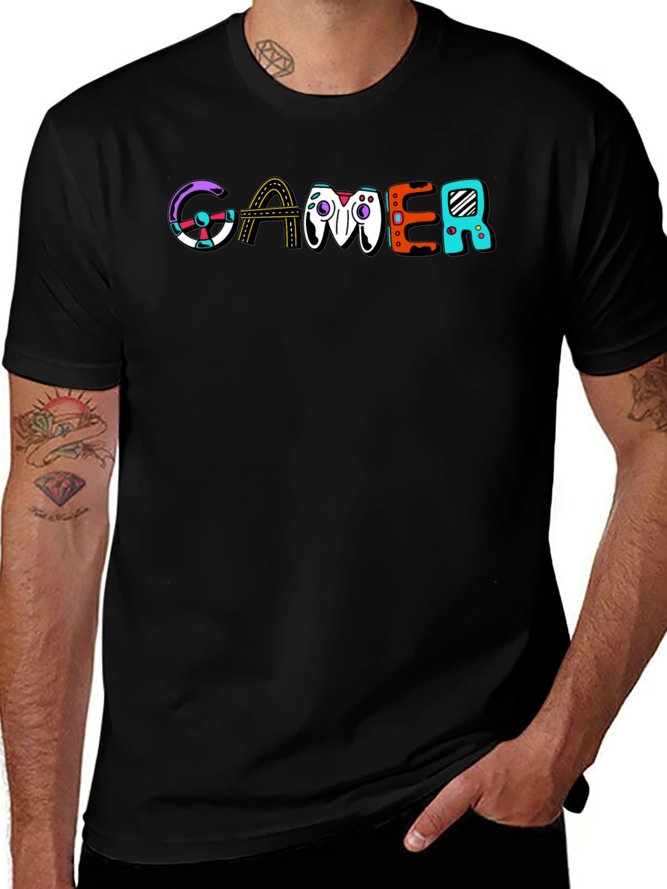 Gamer Graphic Print T-Shirt