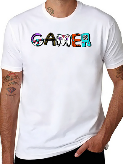 Gamer Graphic Print T-Shirt