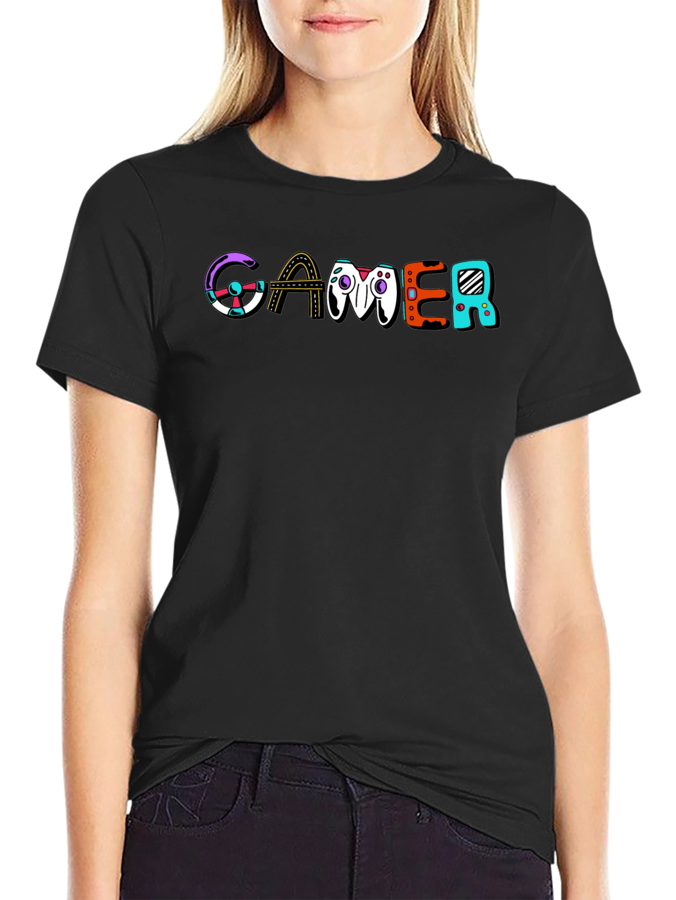 Gamer Graphic Print T-Shirt