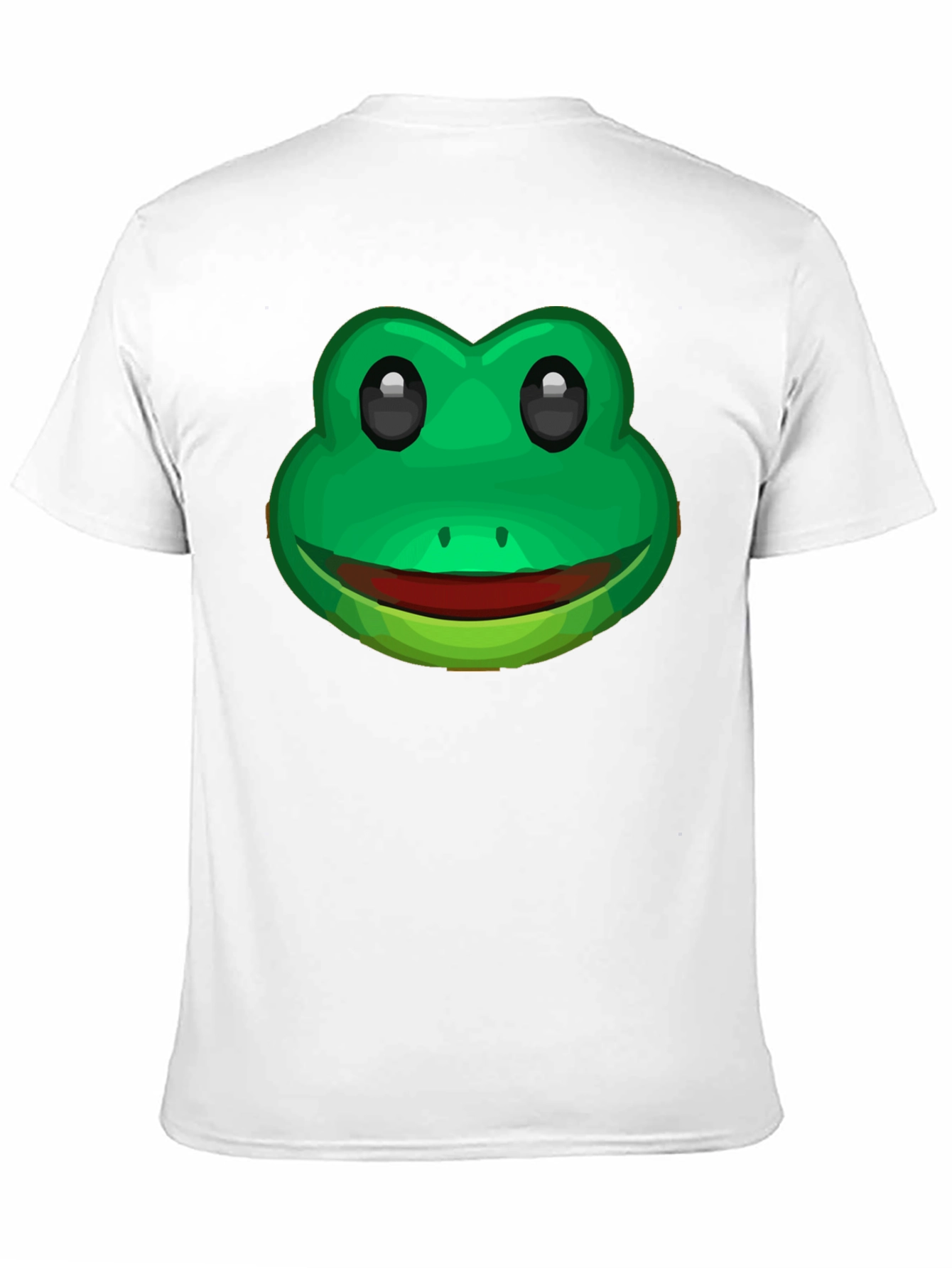 Funny Frog Face Graphic T-Shirt - Black Cotton Tee