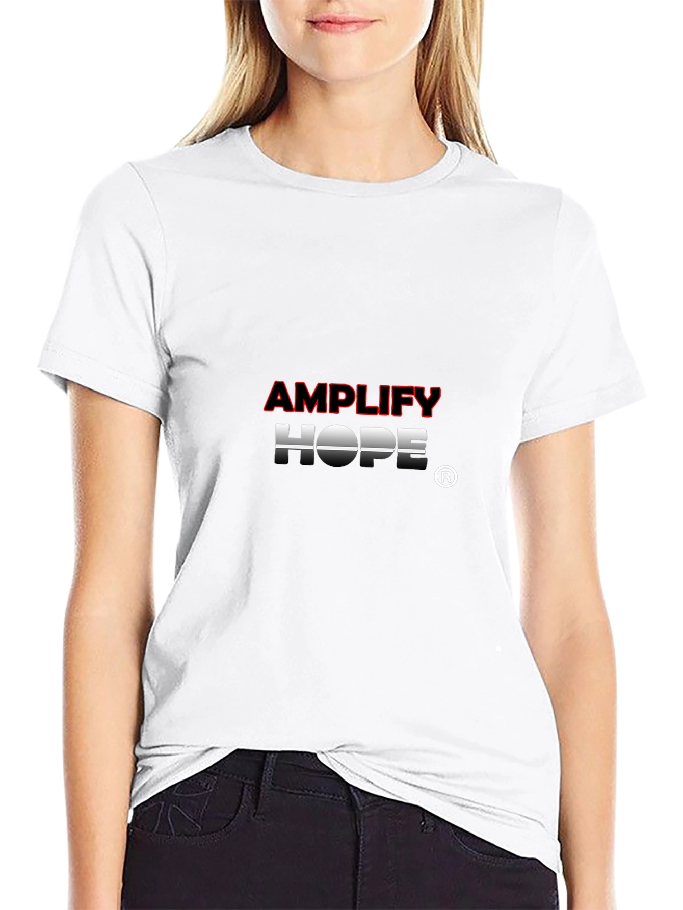 Amplify Hope Black Graphic T-Shirt