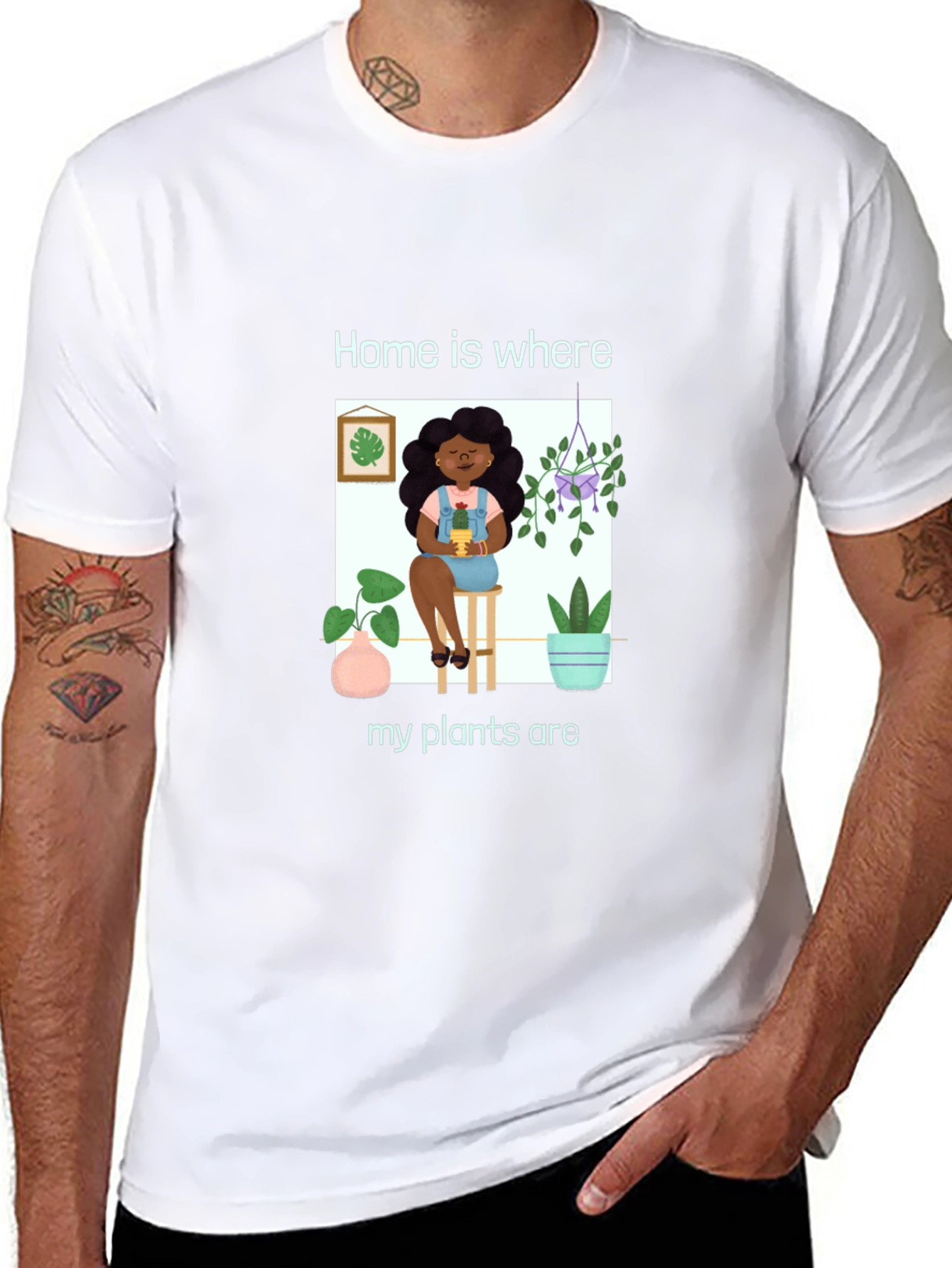 Home is Where My Plants Are Graphic T-Shirt