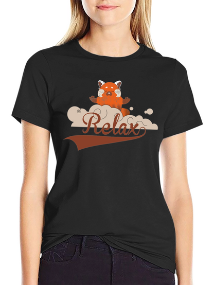 Relax Red Panda Meditation T-Shirt