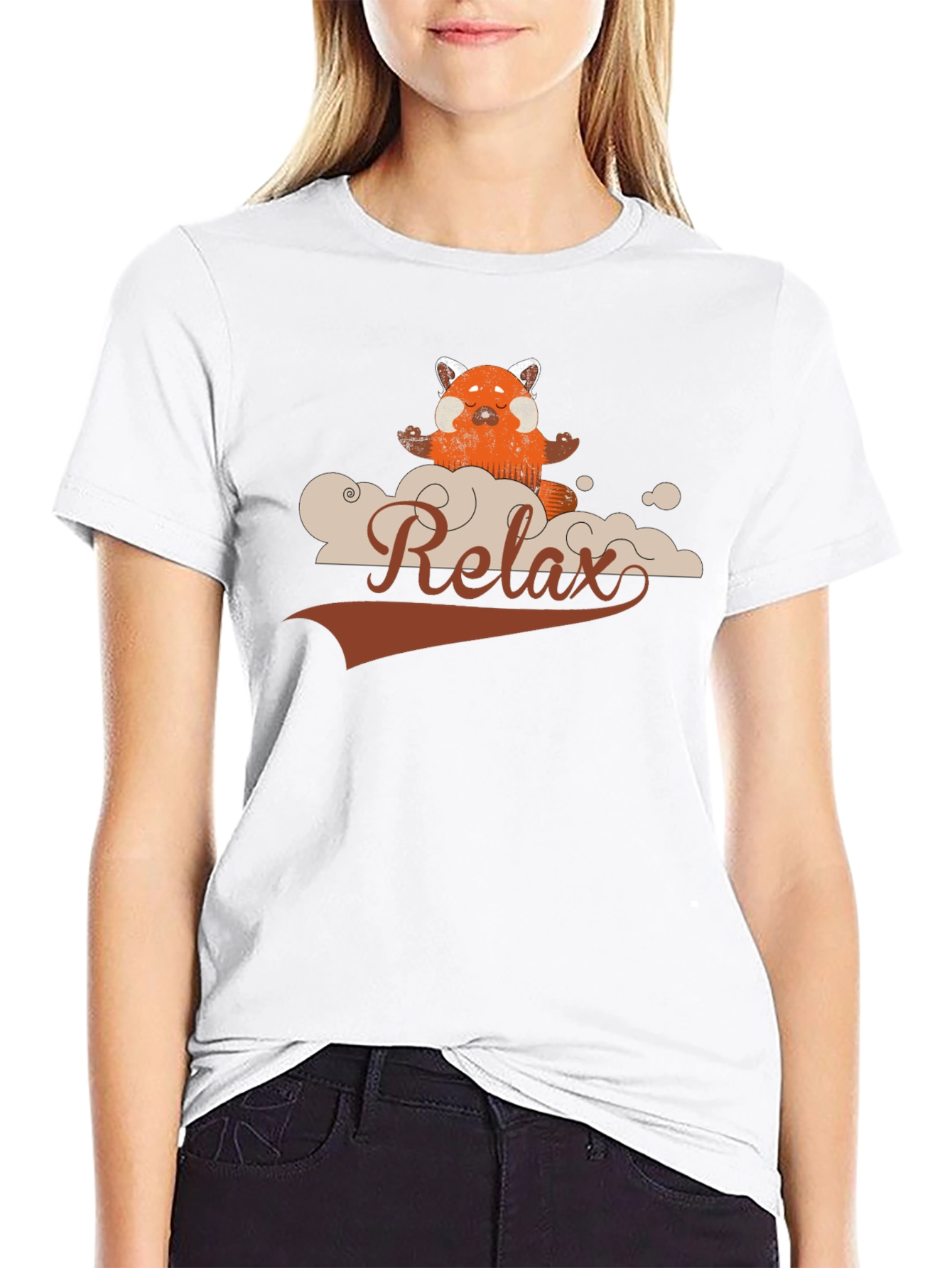 Relax Red Panda Meditation T-Shirt