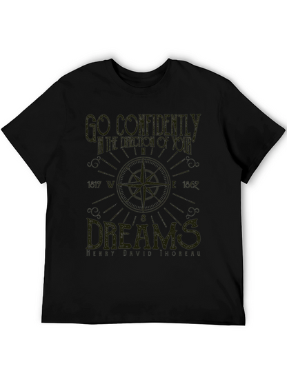 Compass Dreams Graphic Tee - Unisex Black T-Shirt