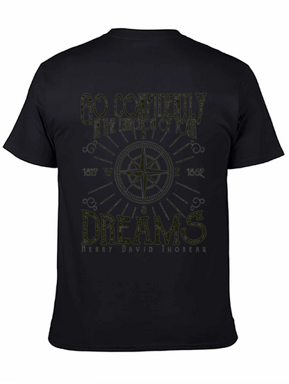 Compass Dreams Graphic Tee - Unisex Black T-Shirt