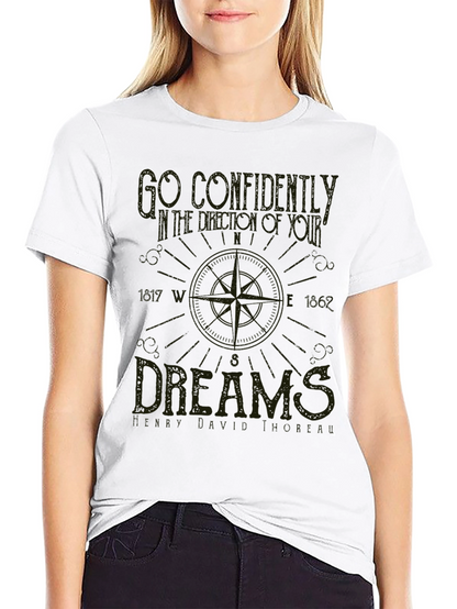 Compass Dreams Graphic Tee - Unisex Black T-Shirt