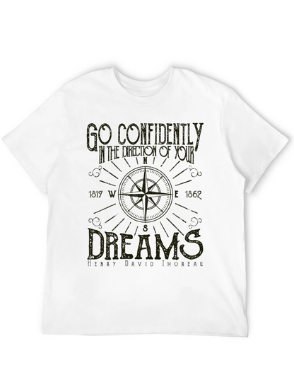 Compass Dreams Graphic Tee - Unisex Black T-Shirt