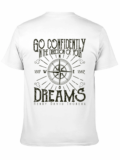 Compass Dreams Graphic Tee - Unisex Black T-Shirt