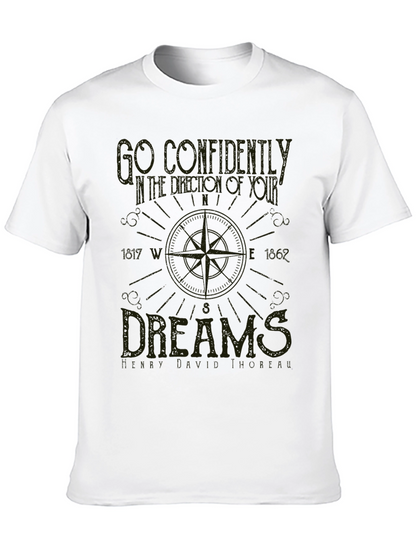 Compass Dreams Graphic Tee - Unisex Black T-Shirt