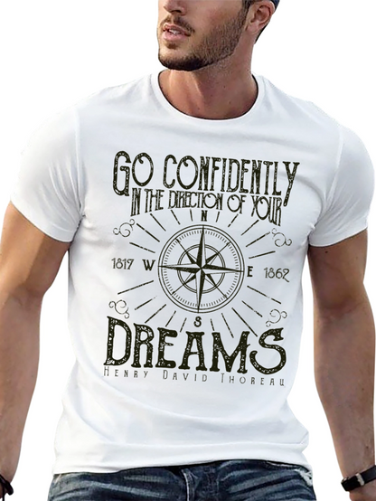 Compass Dreams Graphic Tee - Unisex Black T-Shirt