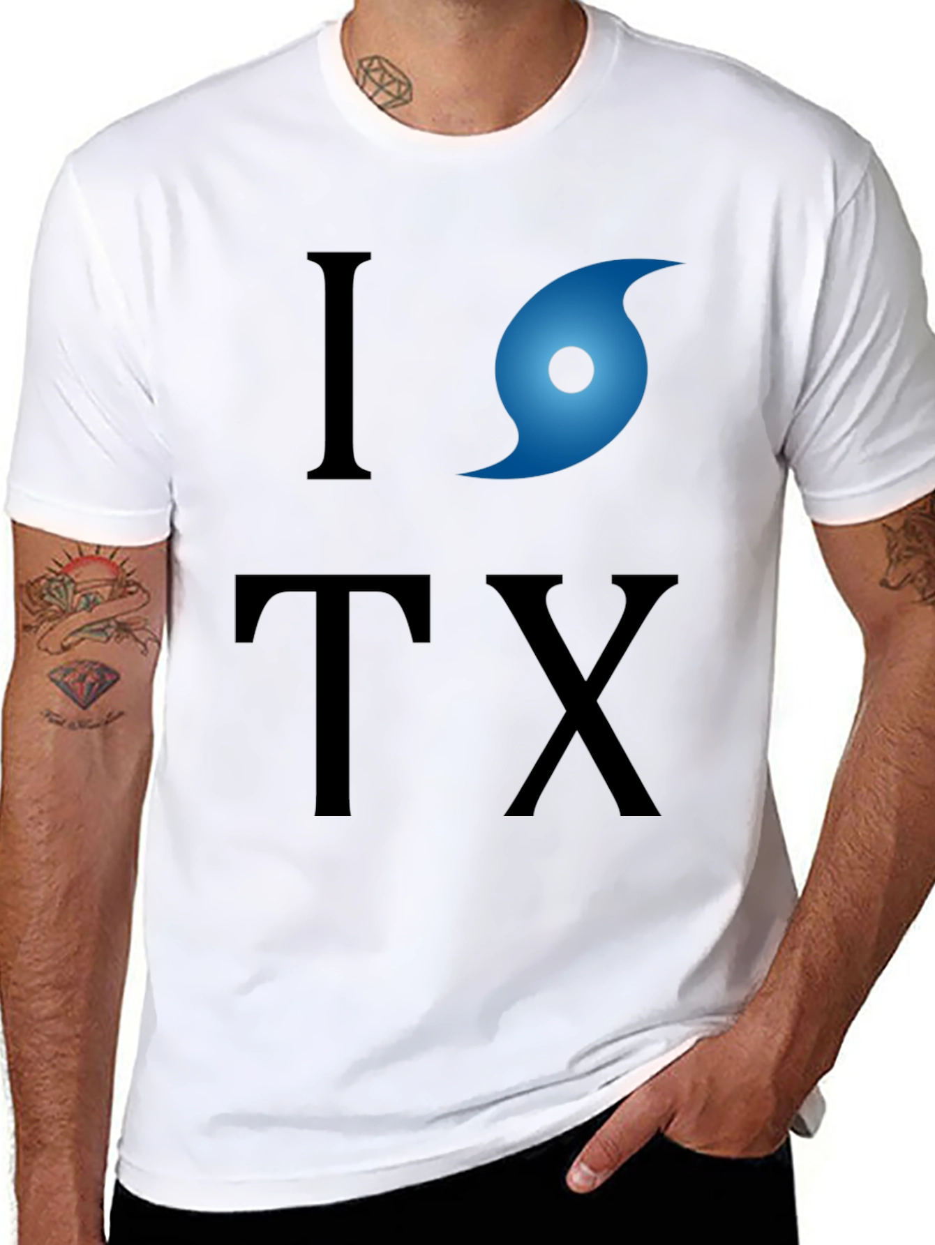 I Love Texas Hurricane Graphic Tee