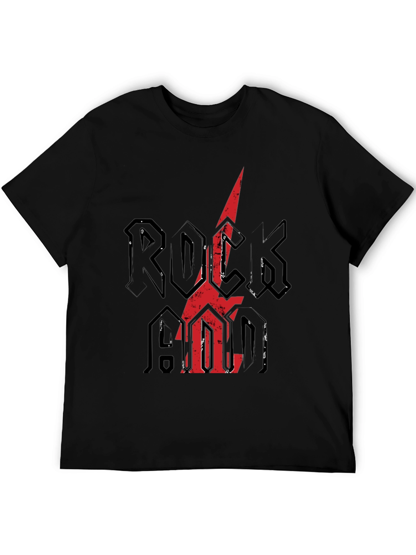 Rock N Roll Graphic Tee - Distressed Print